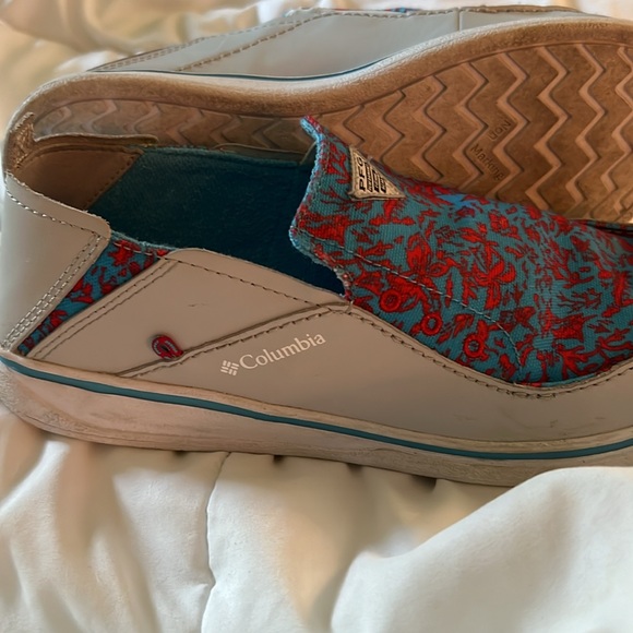 COLUMBIA PFG Sneaker U.S.A size 6 Leather Lightweight Canvas Boating - Picture 3 of 3